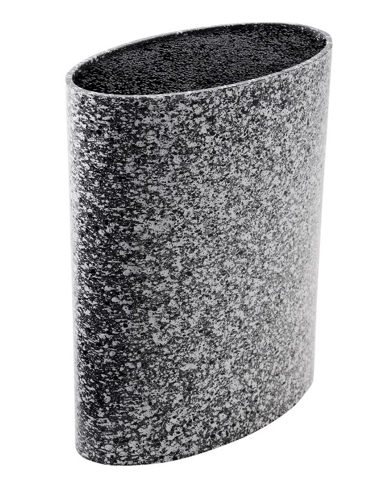 MAYER&BOCH peilių stovas, elipsės formos 21,8cm pilkas su taškiukais 29652